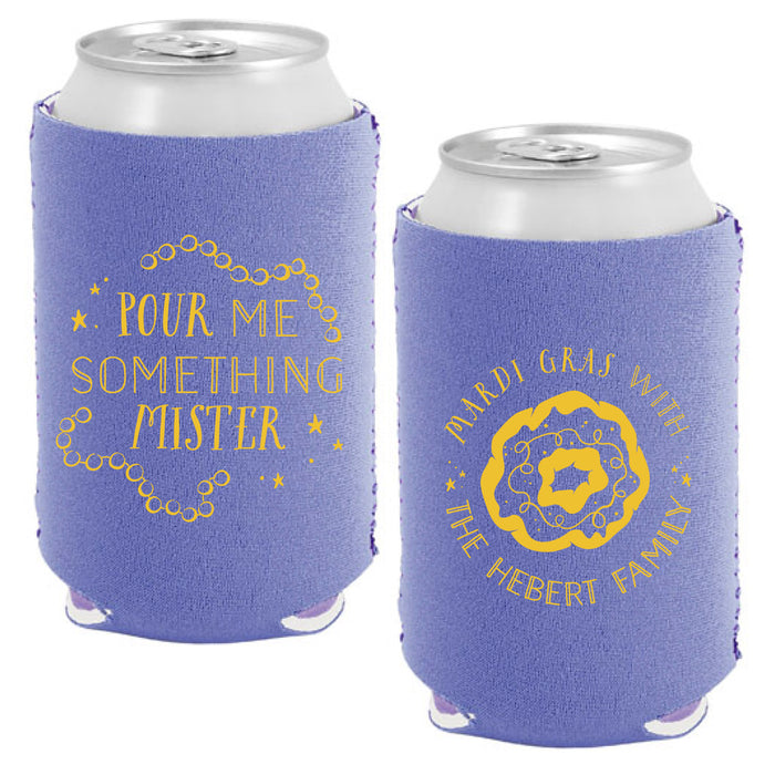 mardi gras | can cooler