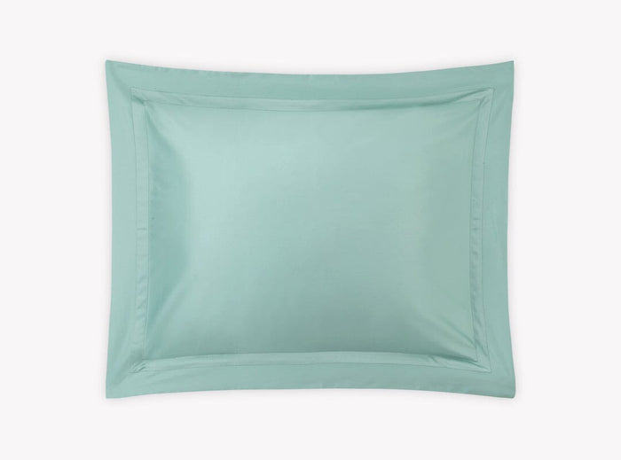 Pillow Sham- Matouk Nocturne Sateen Aquamarine Bedding at Fig Linens and Home