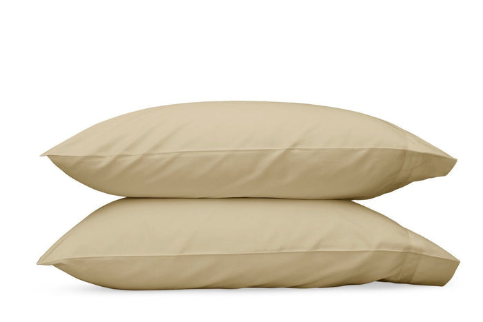 Matouk Pillowcases - Nocturne Sateen Champagne Bedding at Fig Linens and Home