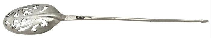 Mid 18th Century English Silver Rat Tail Mote Spoon.