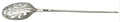 Mid 18th Century English Silver Rat Tail Mote Spoon.