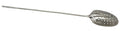 Mid 18th Century Silver Rat Tail Mote Spoon.