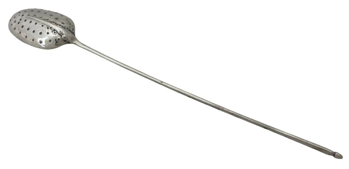 Mid 18th Century Silver Rat Tail Mote Spoon.