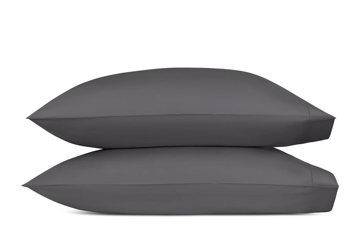 Matouk Milano Hemstitch Pillowcases  Fig Linens and Home - Color Carbon