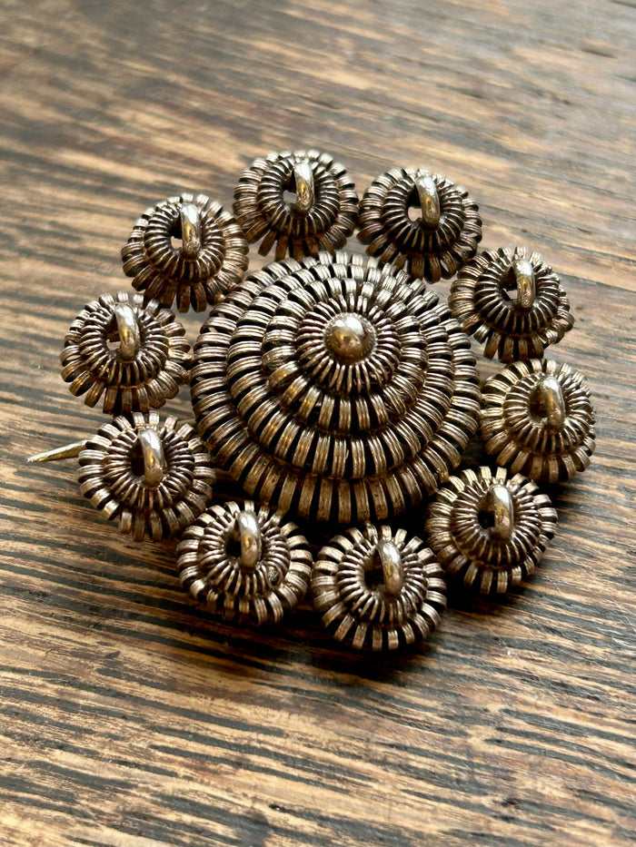 Modern Mid Century Norwegian 830 Silver J Tostrup Modernist Brooch