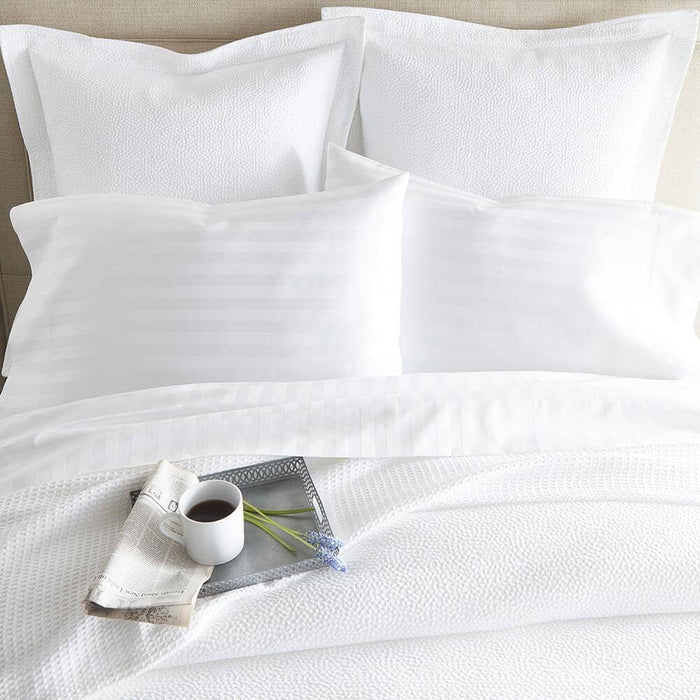 Fig Linens - Peacock Alley Montauk Matelasse Coverlets and Shams at Fig Linens and Home