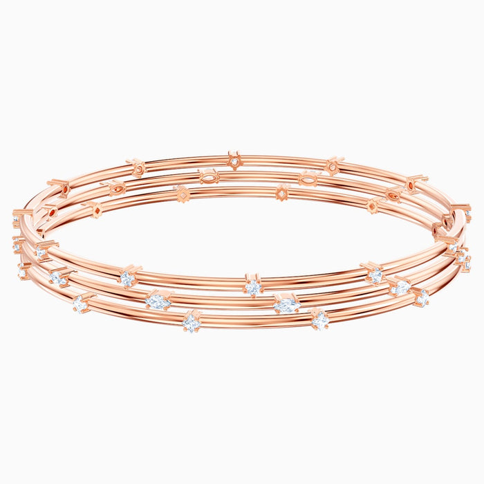 MOONSUN:BANGLE STONES CZWH/ROS S