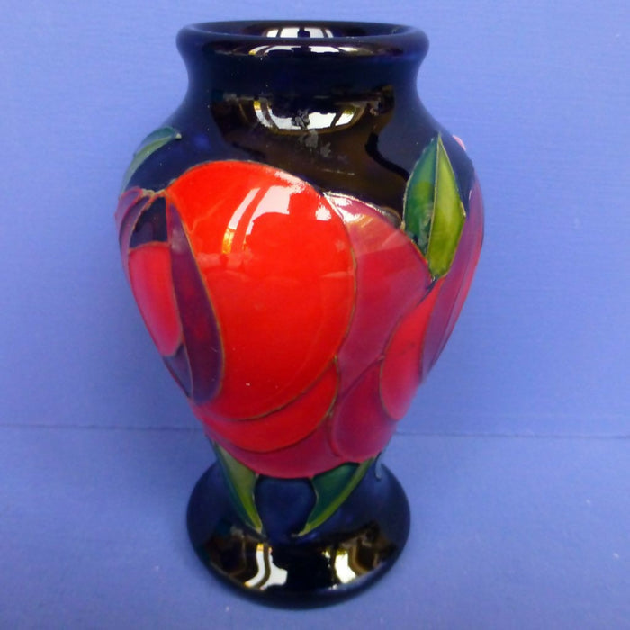 Moorcroft Vase - Red Rose By Emma Bossons