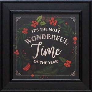 Most Wonderful Time: Framed with Glass