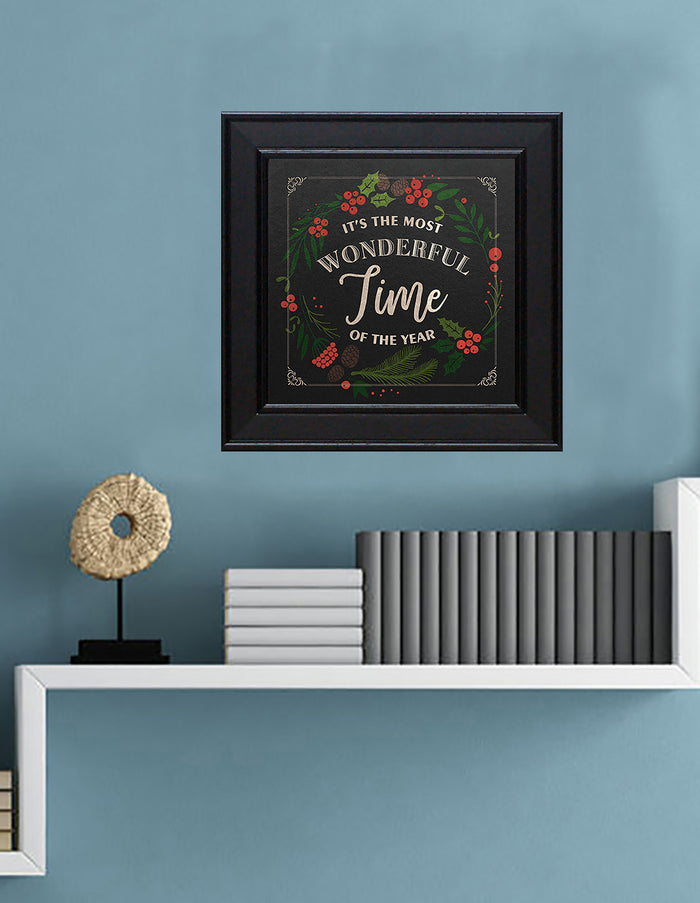 Most Wonderful Time: Framed with Glass