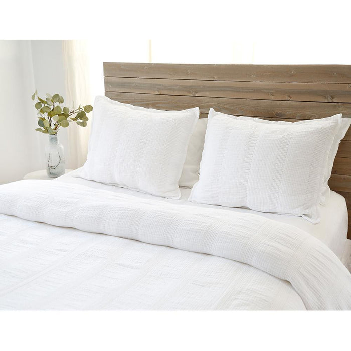 Pom Pom at Home - Nantucket White Matelasse Blanket Collection | Fig Linens
