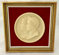 Napoleon Bonaparte and Marie Louise, Portrait Profile Plaque, After Andrieu.