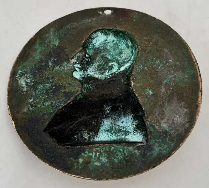 Napoleon Bonaparte Gilt Metal Portrait Profile Bust Roundel.