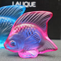 New Lalique: Fuchsia fish seal/sculpture