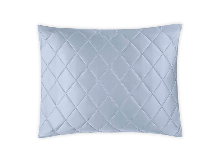 Matouk Pillow Sham - Nocturne Quilt in Hazy Blue at Fig Linens and Home