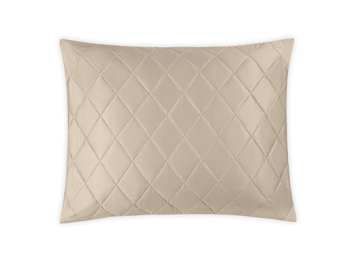 Matouk Pillow Sham - Nocturne Quilt in Khaki at Fig Linens and Home