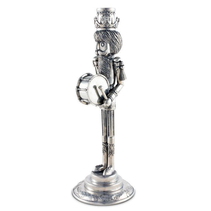 Nutcracker Pewter Candlestick