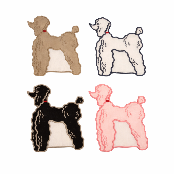 Oodles of Poodles Cocktail Napkins, set of 4