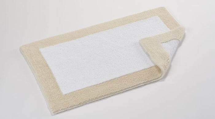 Folded Origine 20x31 Ecru 101 Bath Rug by Abyss