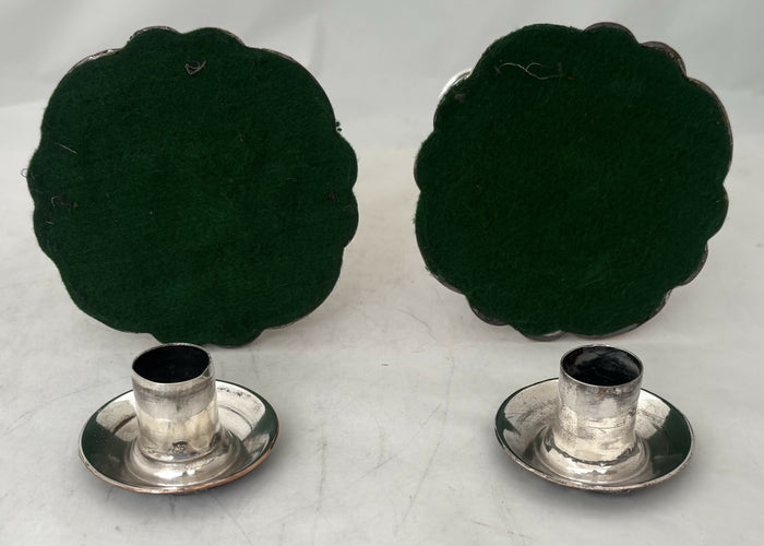 Pair of George IV Old Sheffield Plate Candlesticks. Roberts, Cadman & Co. Circa 1820.