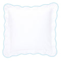 Pale Blue Pique Scallop Bedding
