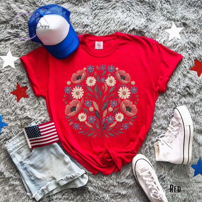 Patriotic Wildflowers