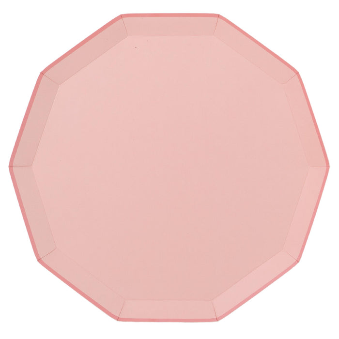 Petal Pink Premium Paper Dinner Plates - The Preppy Bunny