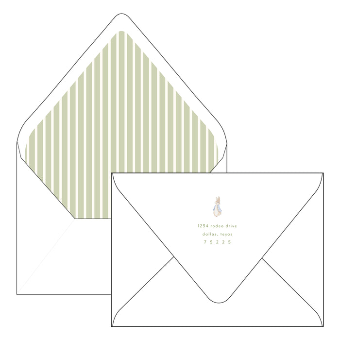 peter rabbit birthday | invitation