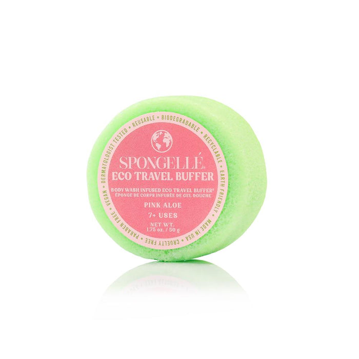 Pink Aloe Eco Travel Buffer - The Preppy Bunny