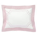 Pink Block Border Boudoir Sham