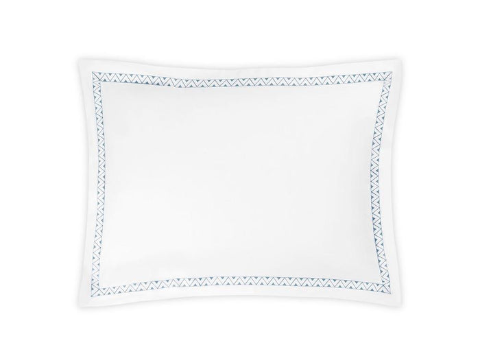 Prado Hazy Blue Sham | Matouk Schumacher at Fig Linens