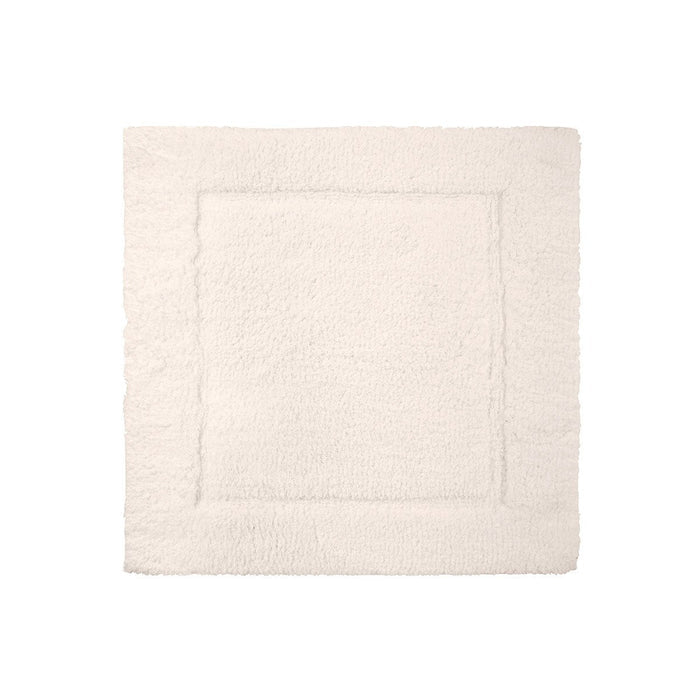 Prestige Nacre Bath Rug by Yves Delorme | Fig Linens and Home - Square, ivory, bath mat, rug, cotton