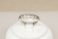 Pretty Pandora Sterling Silver CZ Half Eternity Ring