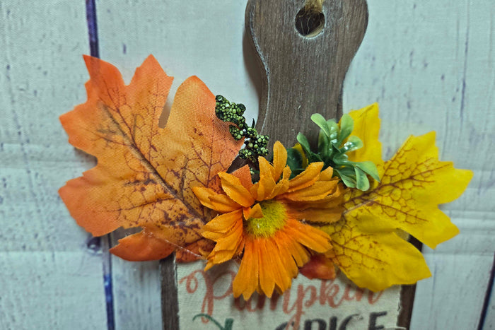 Pumpkin Spice Mini Cutting Board Fall Wall Hanging for Autumn