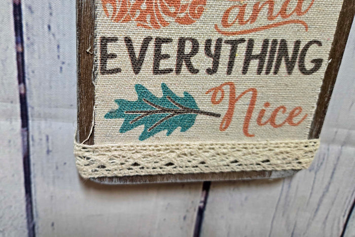 Pumpkin Spice Mini Cutting Board Fall Wall Hanging for Autumn