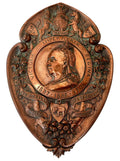 Queen Victoria Electrotype Copper Portrait Plaque, circa 1901.