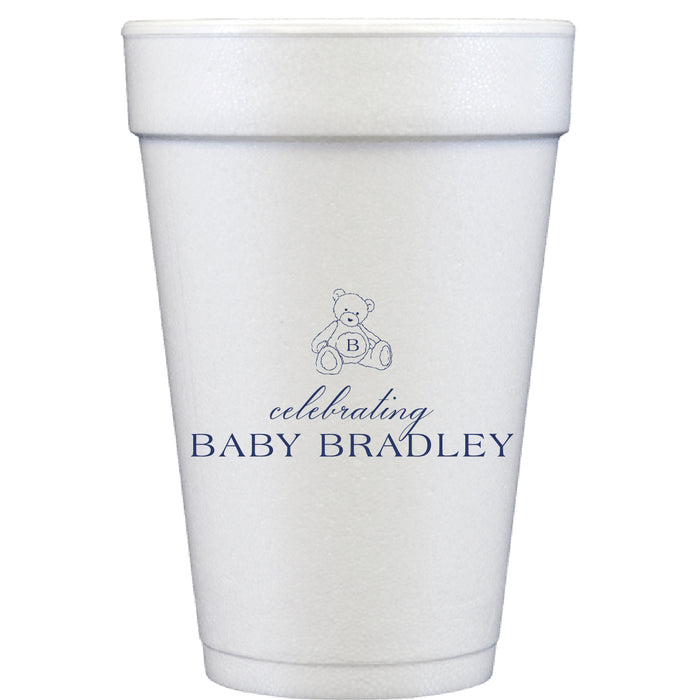 ralph lauren baby shower | styrofoam cups