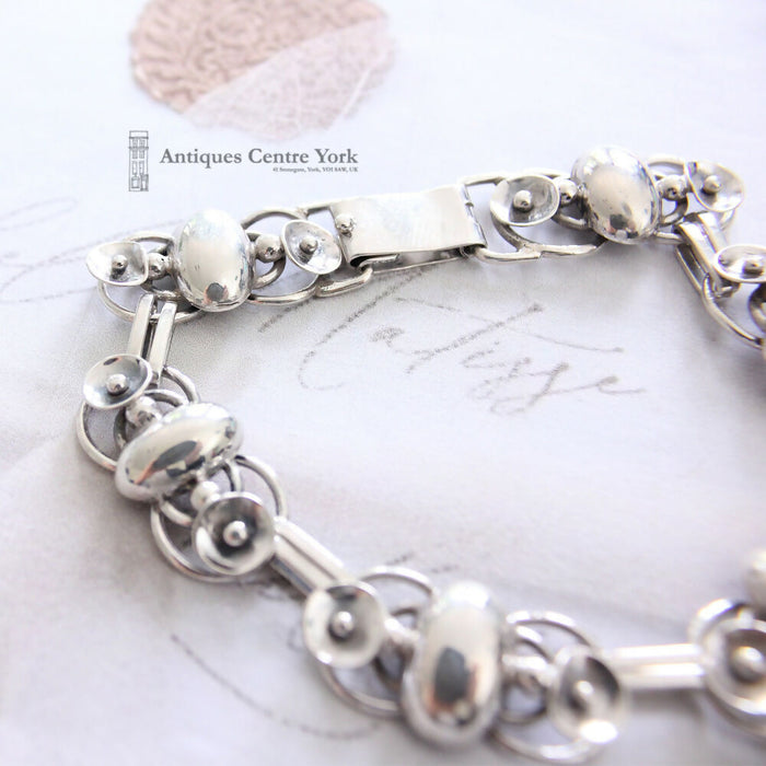 Rare Vintage Danish Silver Bracelet by Erickon & Kromann