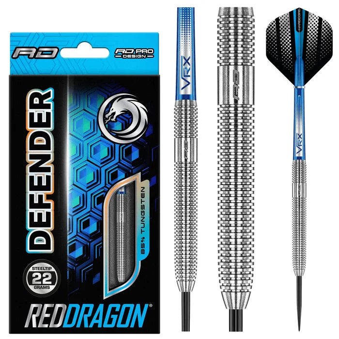 Red Dragon David Evans Steel Tip Dart Set - 22g