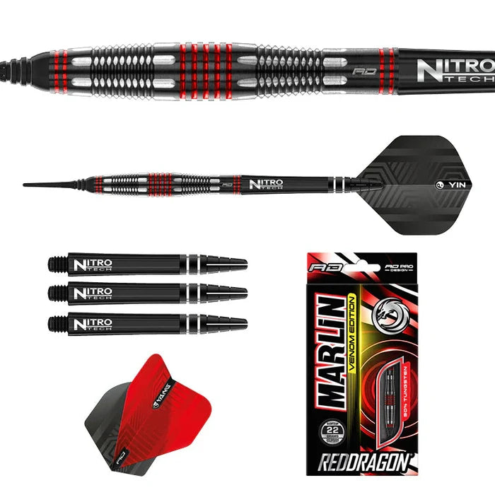 Red Dragon Marlin Venom 22g Soft Tip Dart Set