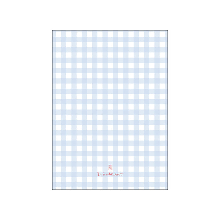 red, white & baby blue | invitation