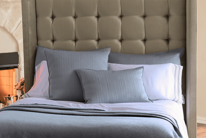Lili Alessandra Retro Blue Pillow Detail