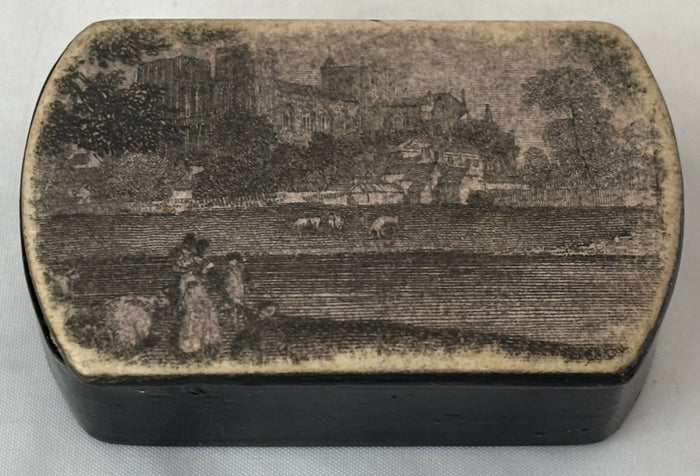 'Rippon Minster York', Ripon Cathedral Snuff Box. After Hearne, Byrne & Middiman.