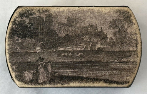 'Rippon Minster York', Ripon Cathedral Snuff Box. After Hearne, Byrne & Middiman.