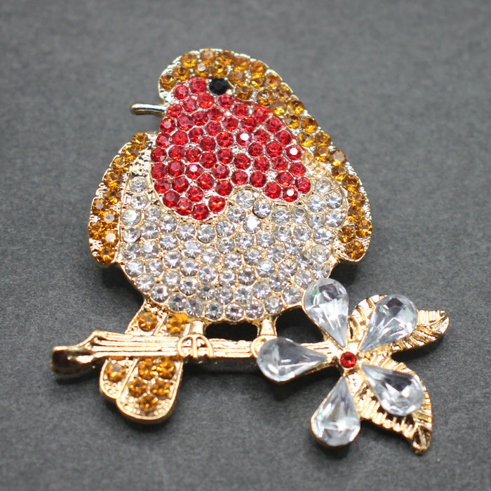 Robin brooch