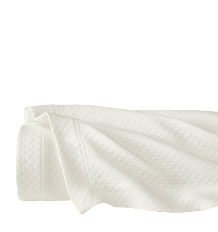 Sferra Coverlet - Rombo Oyster Matelasse Coverlet in Queen, King and Twin Size - View 1