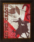 Round 'Em Up: Framed and Texturized Art Print