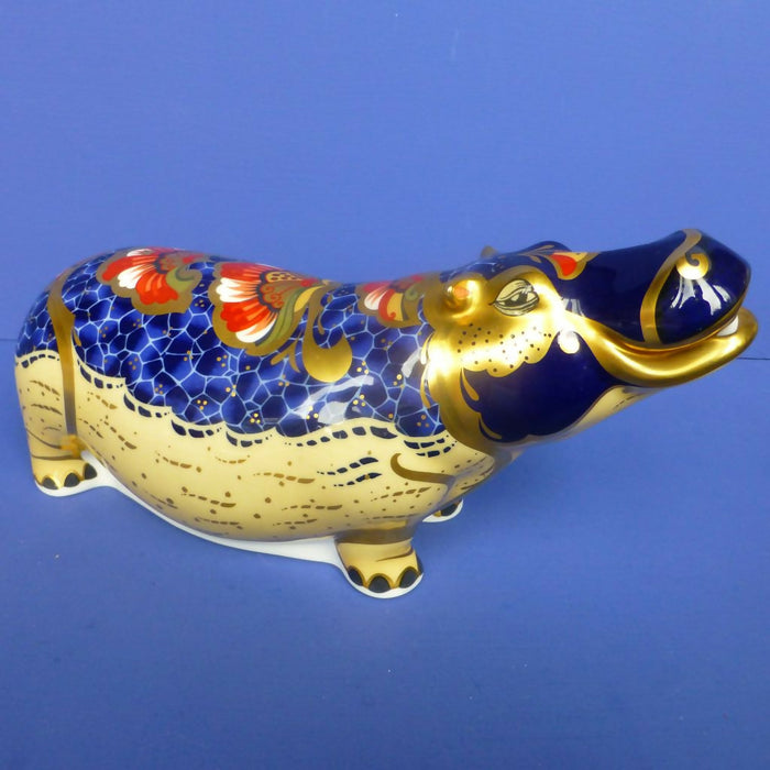 Royal Crown Derby Paperweight - Hippopotamus