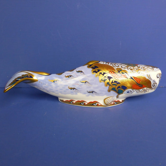 Royal Crown Derby Paperweight -Oceanic Whale