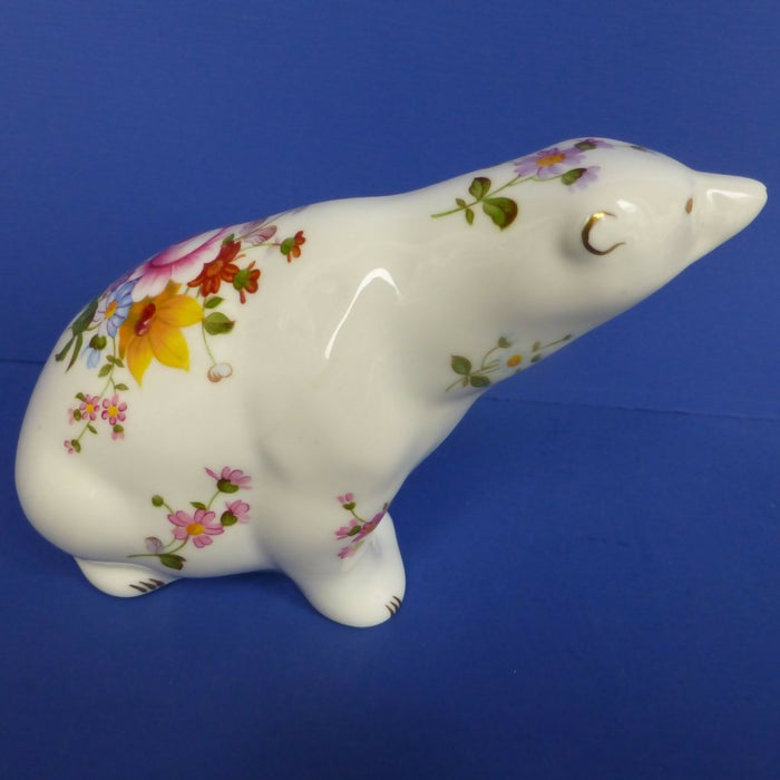 Royal Crown Derby Posies Paperweight - Polar Bear